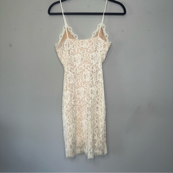 A'gaci White Lace Overlay Slip Dress - Picture 5 of 5